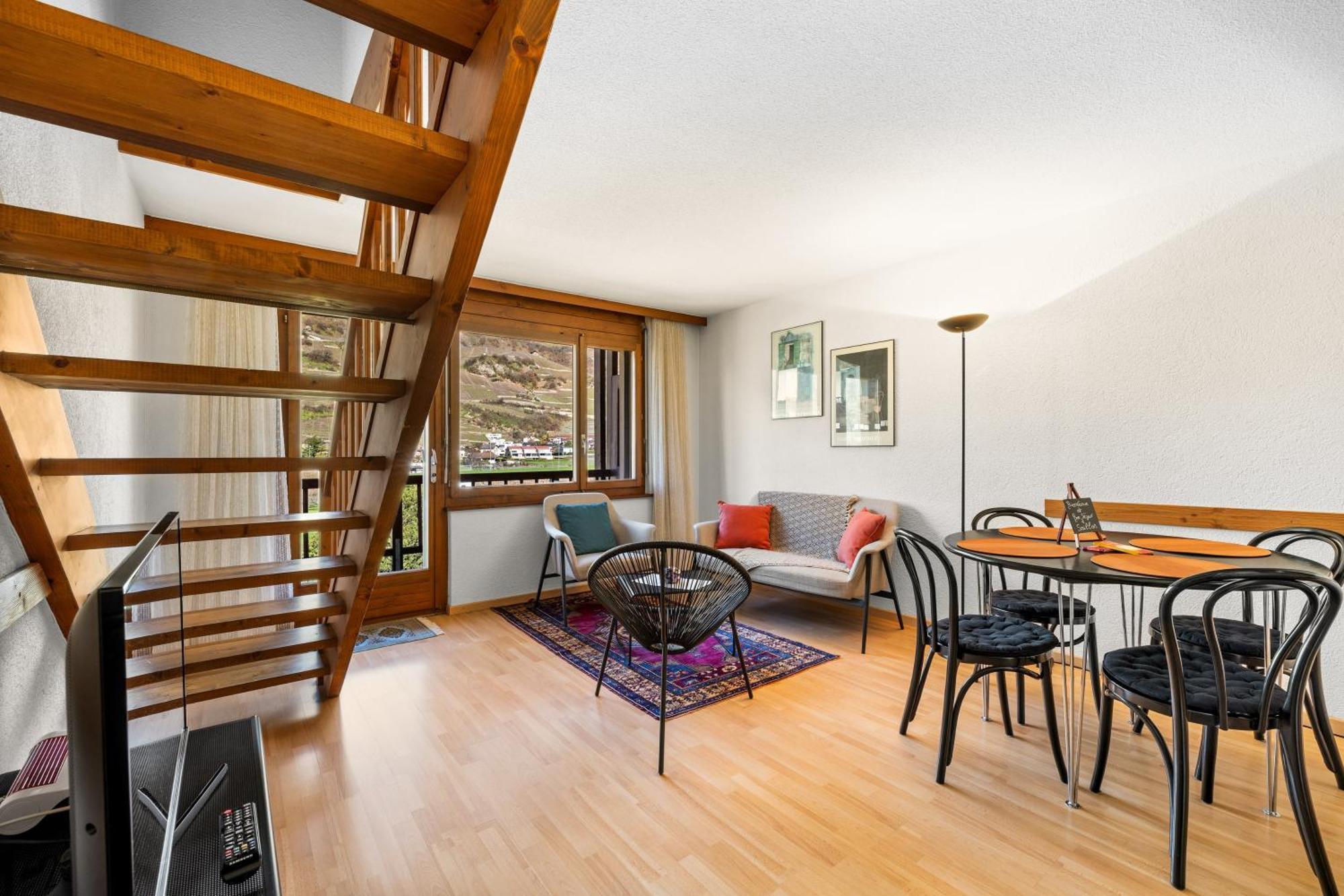 Duplex Cosy Aux Bains De Saillon Lägenhet Exteriör bild